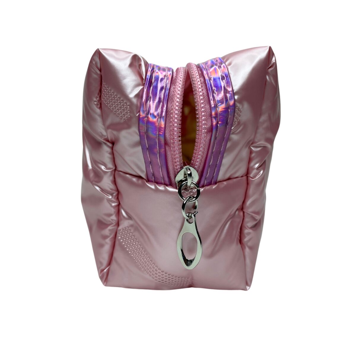 Makeup Bag Metallic Zip